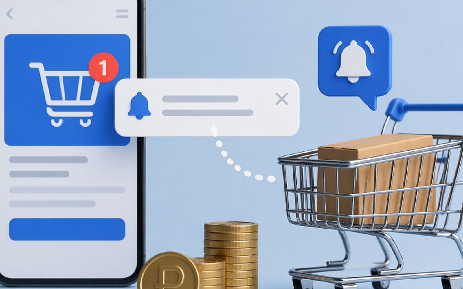 Ozon запустил платные push-уведомления о брошенных корзинах